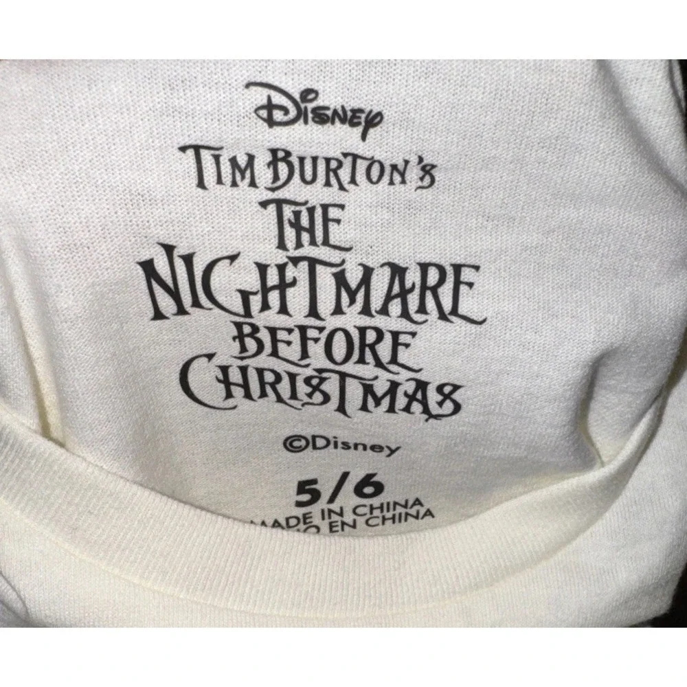 Disney Nightmare Before Christmas Jack‎ Shirt T-Shirt Youth Kids Sz 5 / 6 New